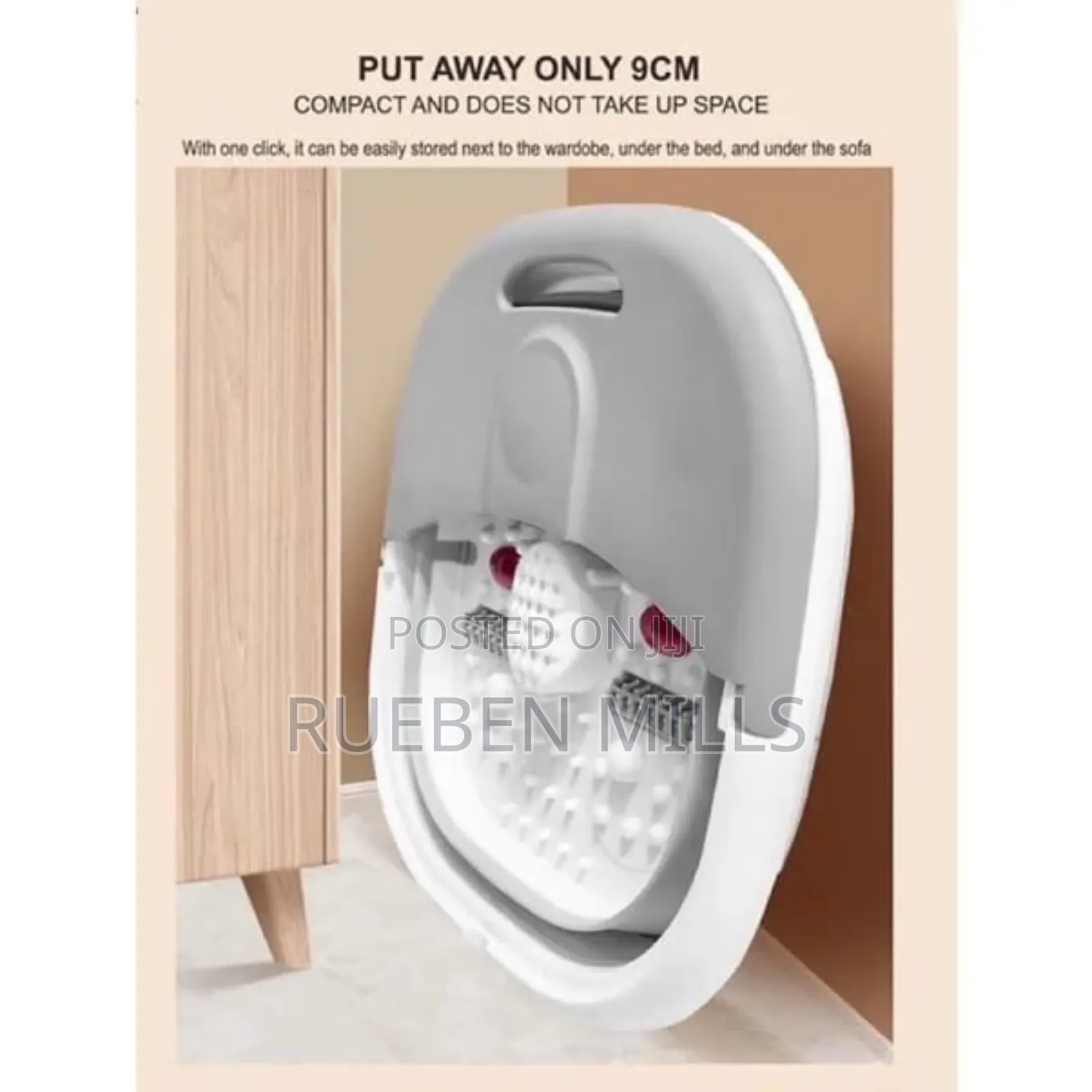 Collapsible Footbath Massager Pedicure Bowl Rf368z