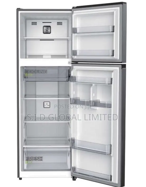 Modern MIDEA-173LTR-DOUBLE-DOOR-TOP-MOUNT-FRIDGE