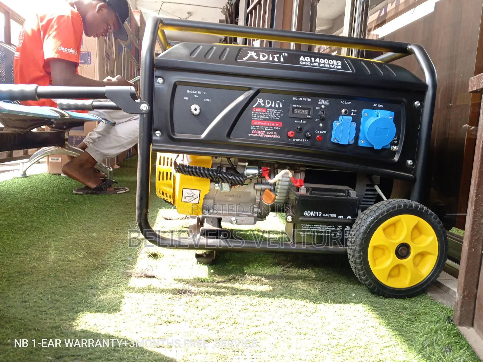 Geneset Aditi Silent Petrol 12kw 16000W Super Strong Geneset