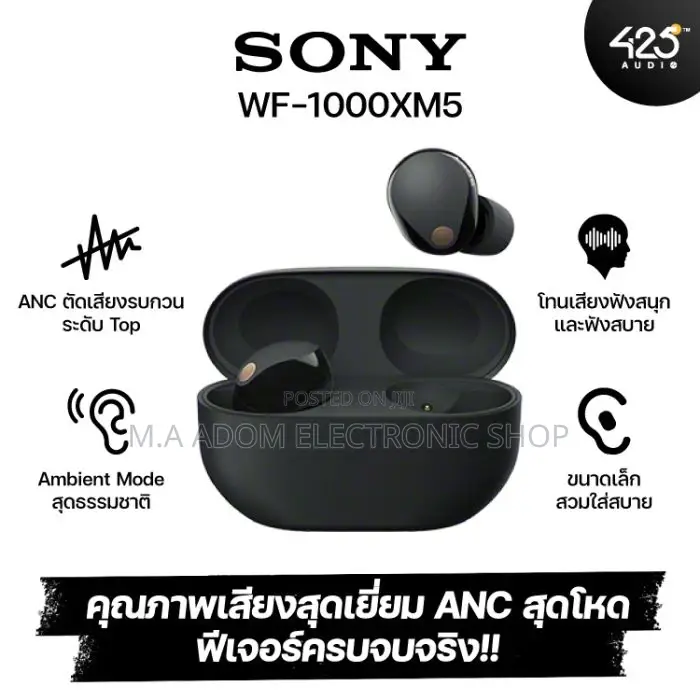 Sony Wireless Bluetooth Noise Cancellation Earbuds Headphone
