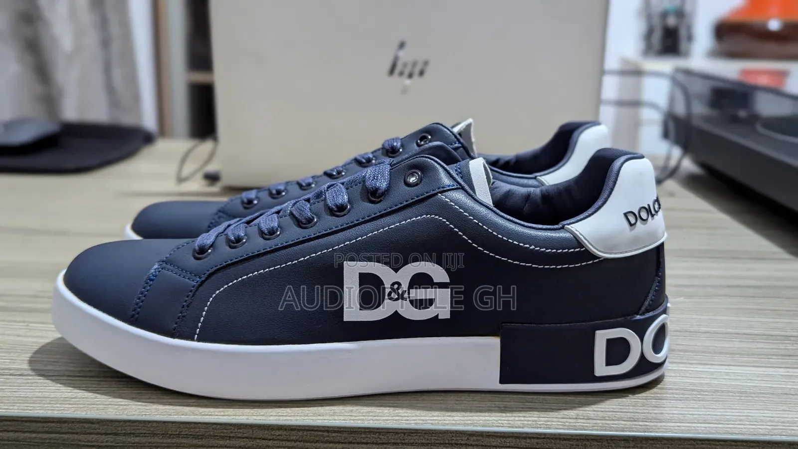 Men's Low Canvas Leather Sneakers