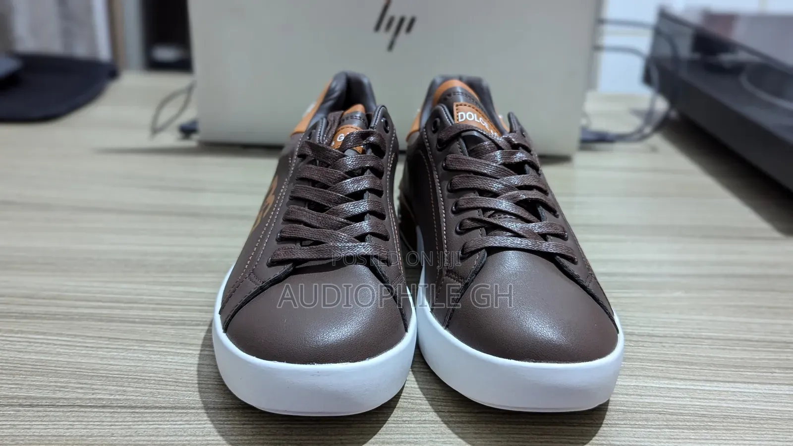 Men's Low Canvas Leather Sneakers