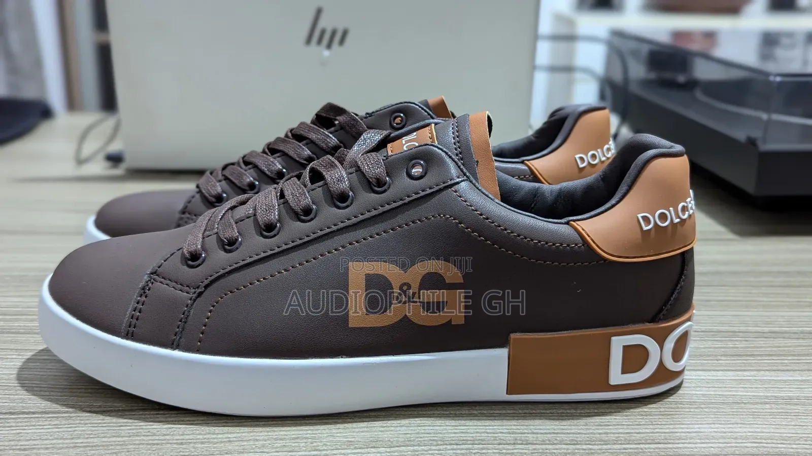 Men's Low Canvas Leather Sneakers