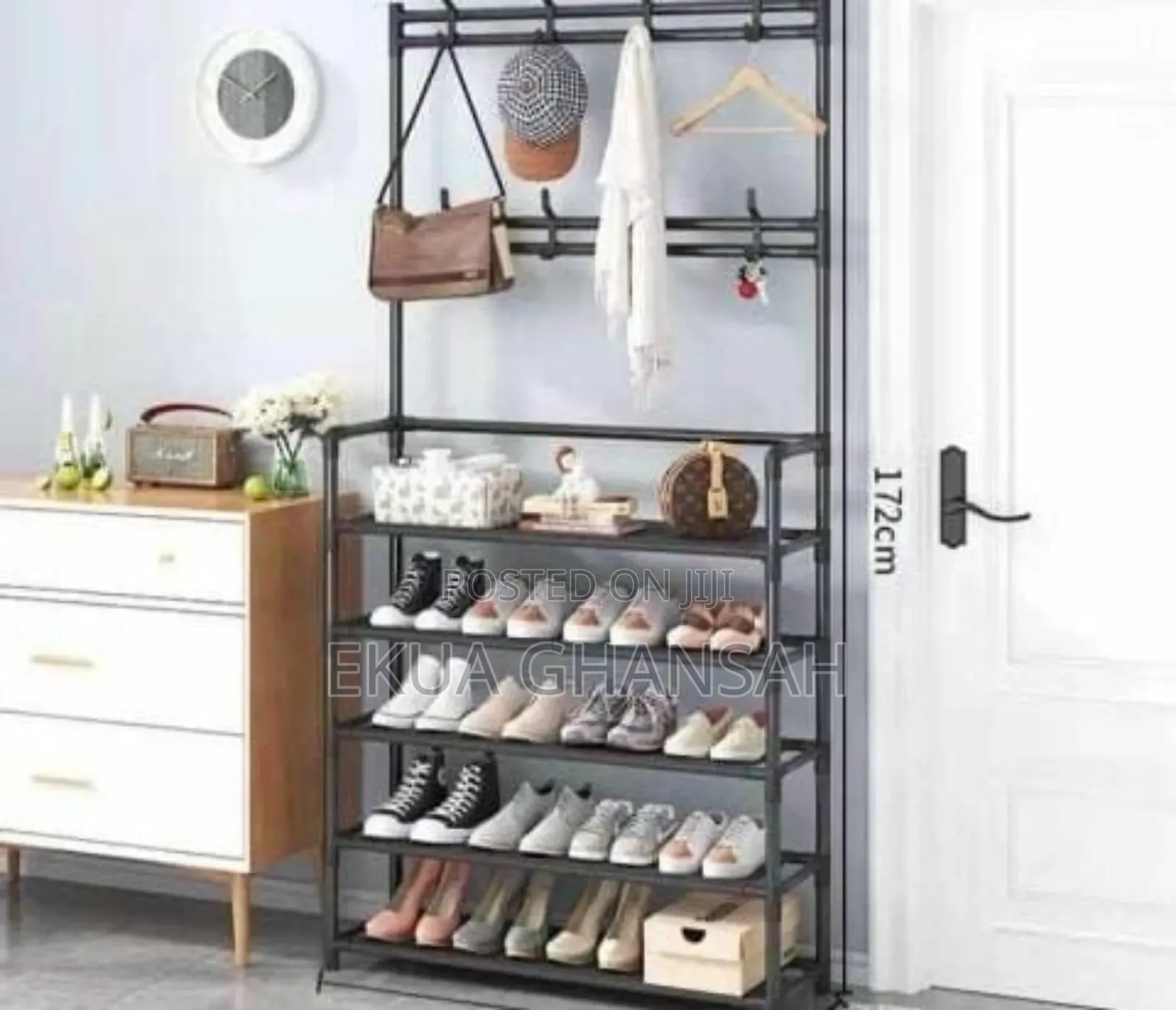 Clothes Hanger With Shoe Racks 5 Steps