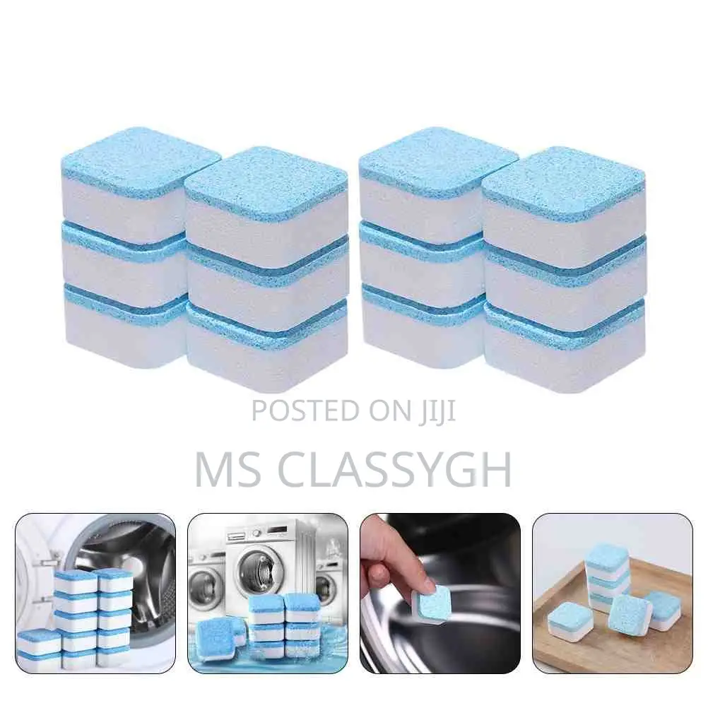 12 PCS Detergent Cleaning Tablets Washing Machine