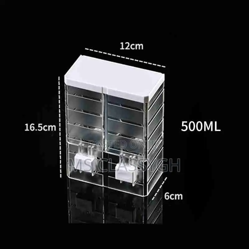 Wall-Mounted Soap Dispenser 250ml, Transparent for Shower Ge