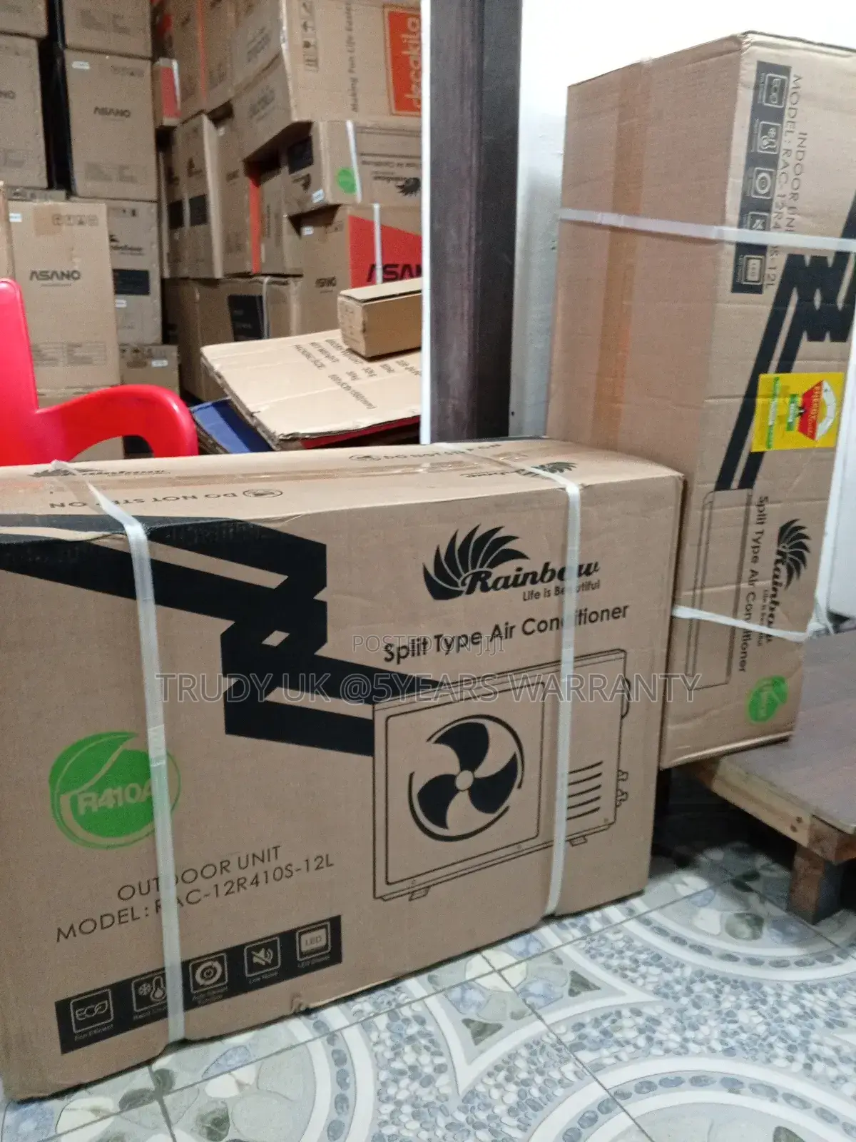 Rainbow Split Type Air Conditioner Outdoor Indoor Unit 1.5hp