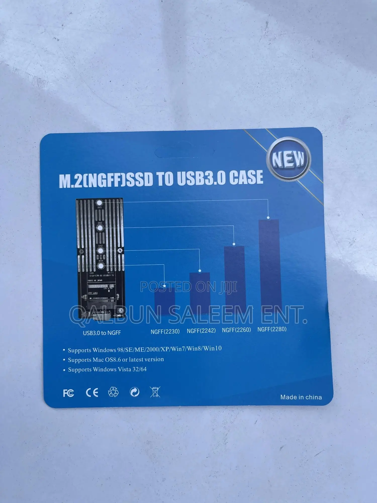 Original and Protective M.2 (NGFF) SSD to USB 3.0 Enclosure