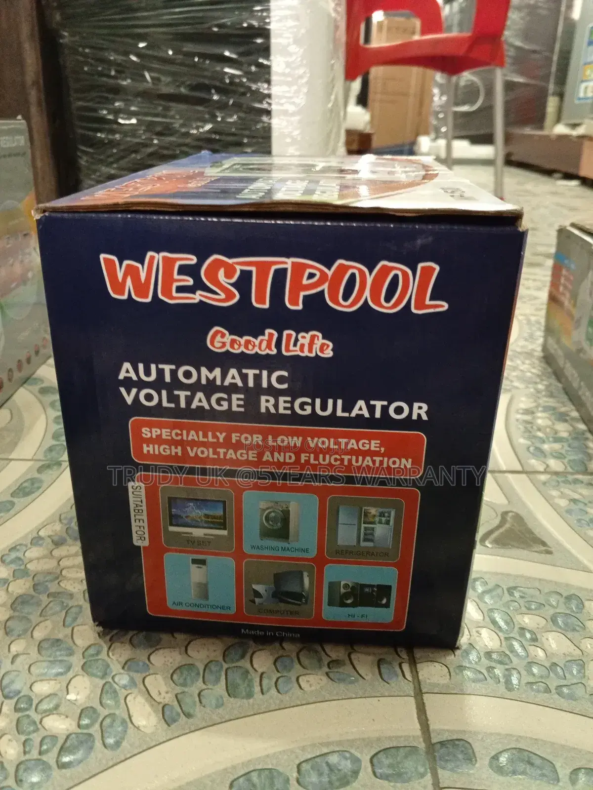 Westpool Automatic Voltage Regulator Suitable WP 1500VA New