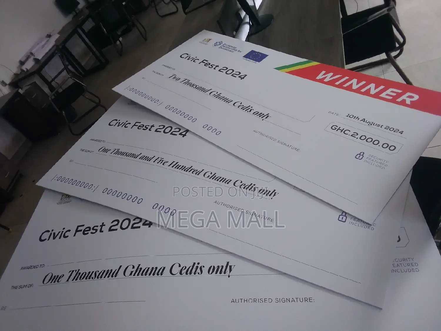 Dummy Cheque/Giant Cheque Print Service