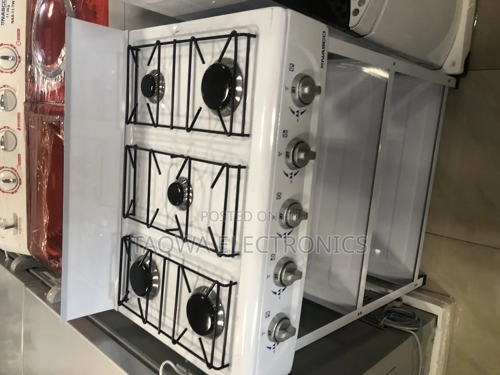 White Color Nasco 5 Burner Stove
