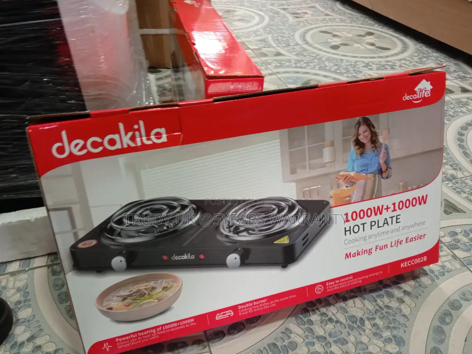 Decakila Hot Plate Powerful Heating