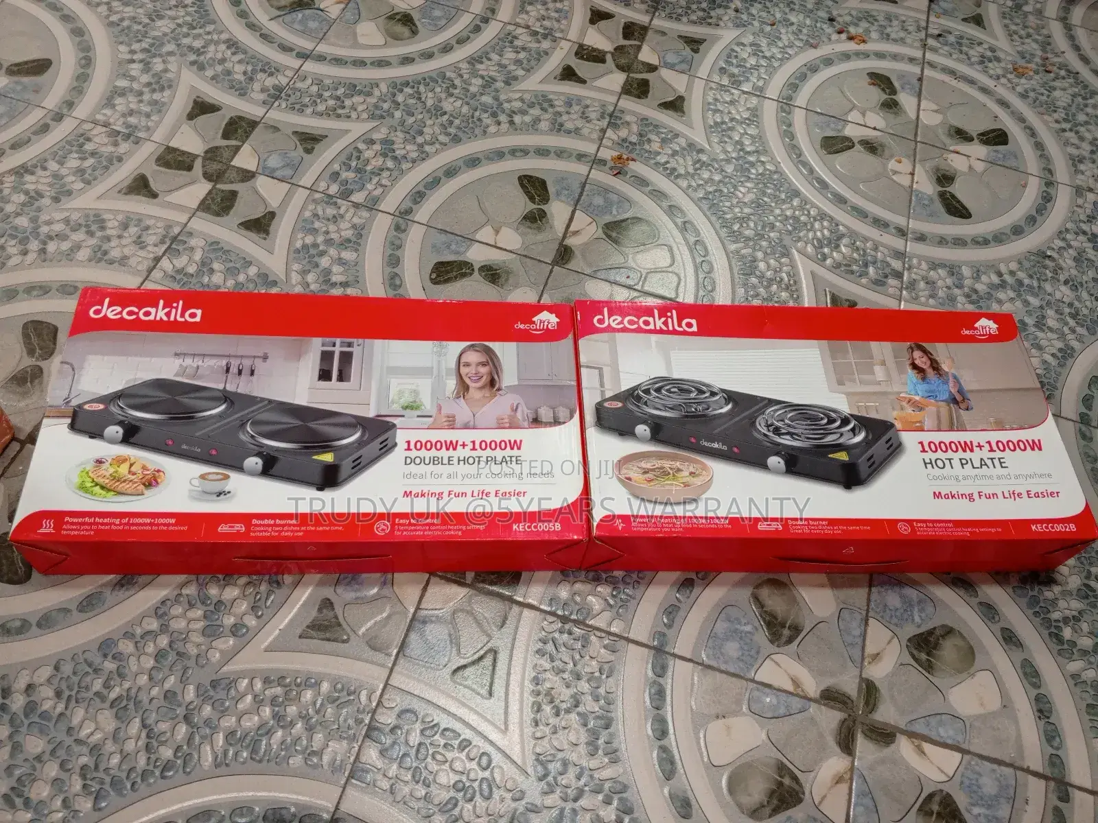 Decakila 1000watts Double Hot Plate