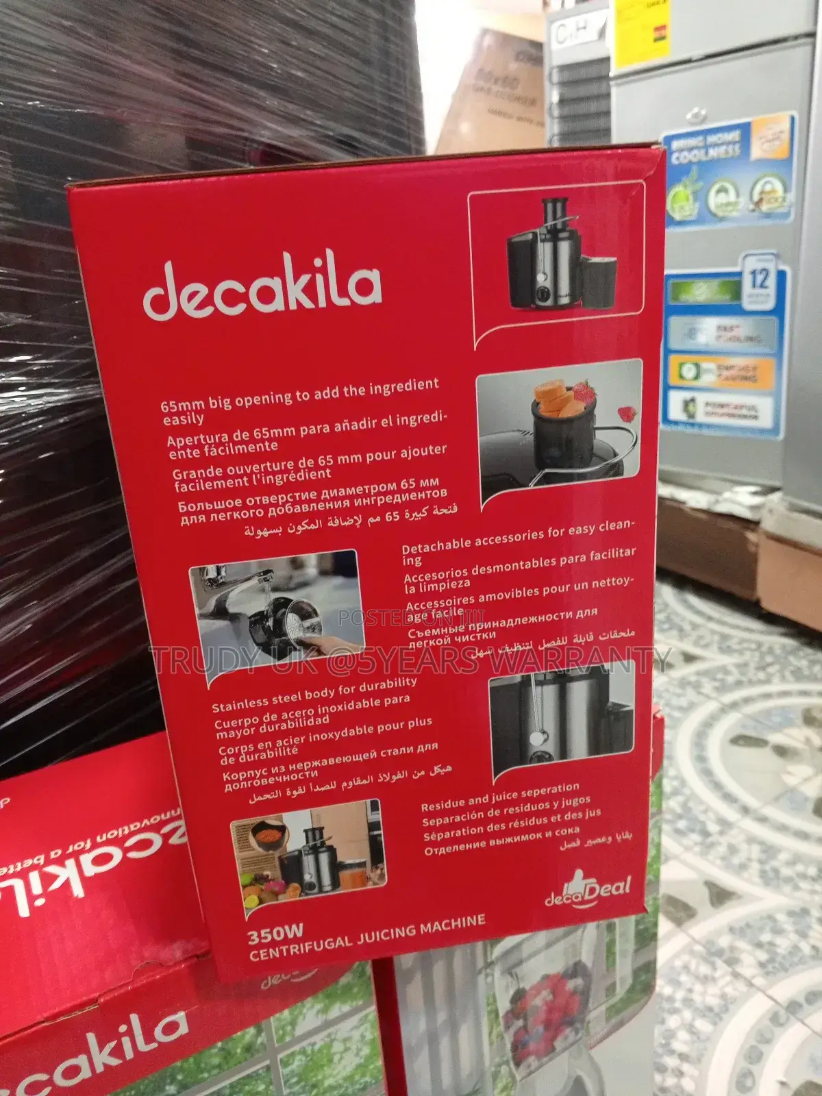Decakila Juicer Machine 2 Gears Speed Adjust