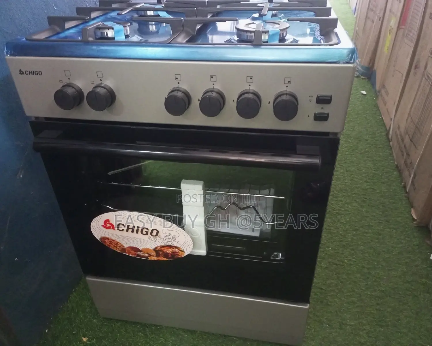 Two Chigo Quality Pictures Brand New Gas Cooker.