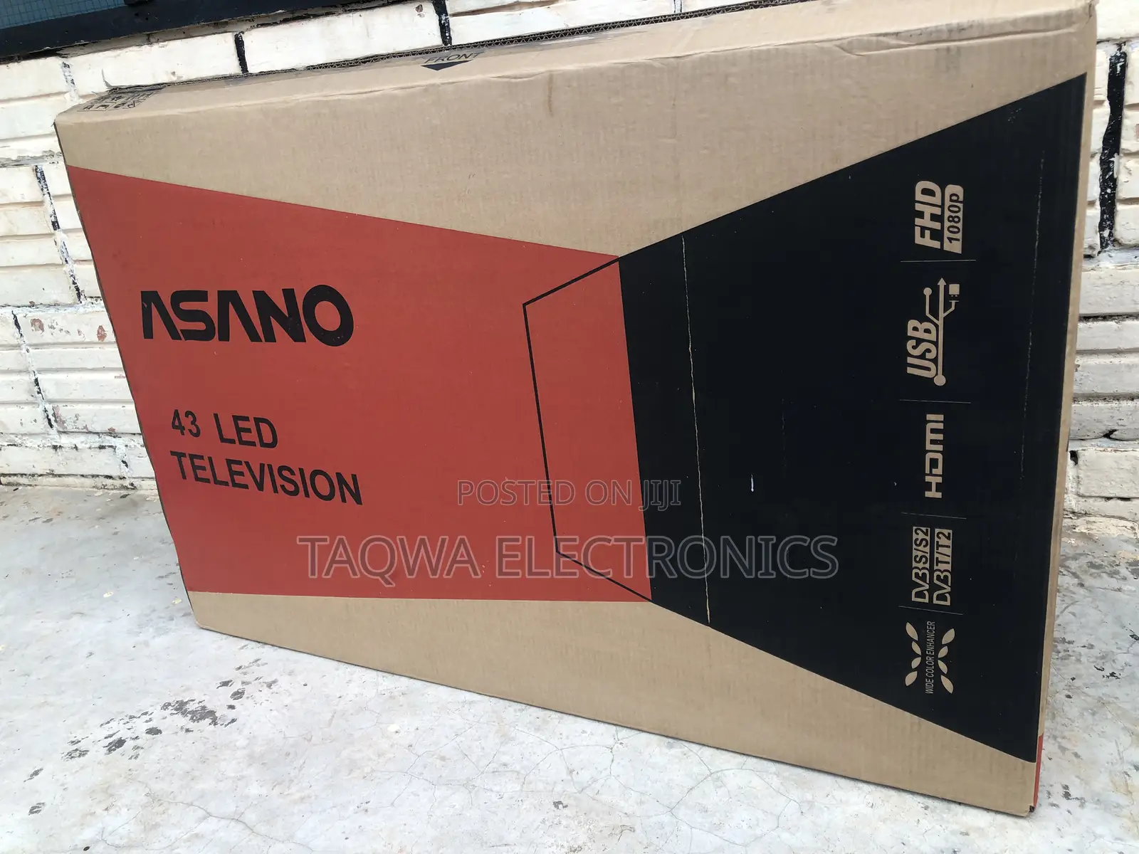 Slim Black Asano 43inch Digital