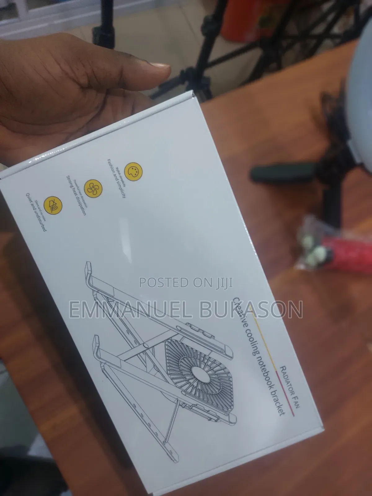 Metal Laptop Stand With Fan