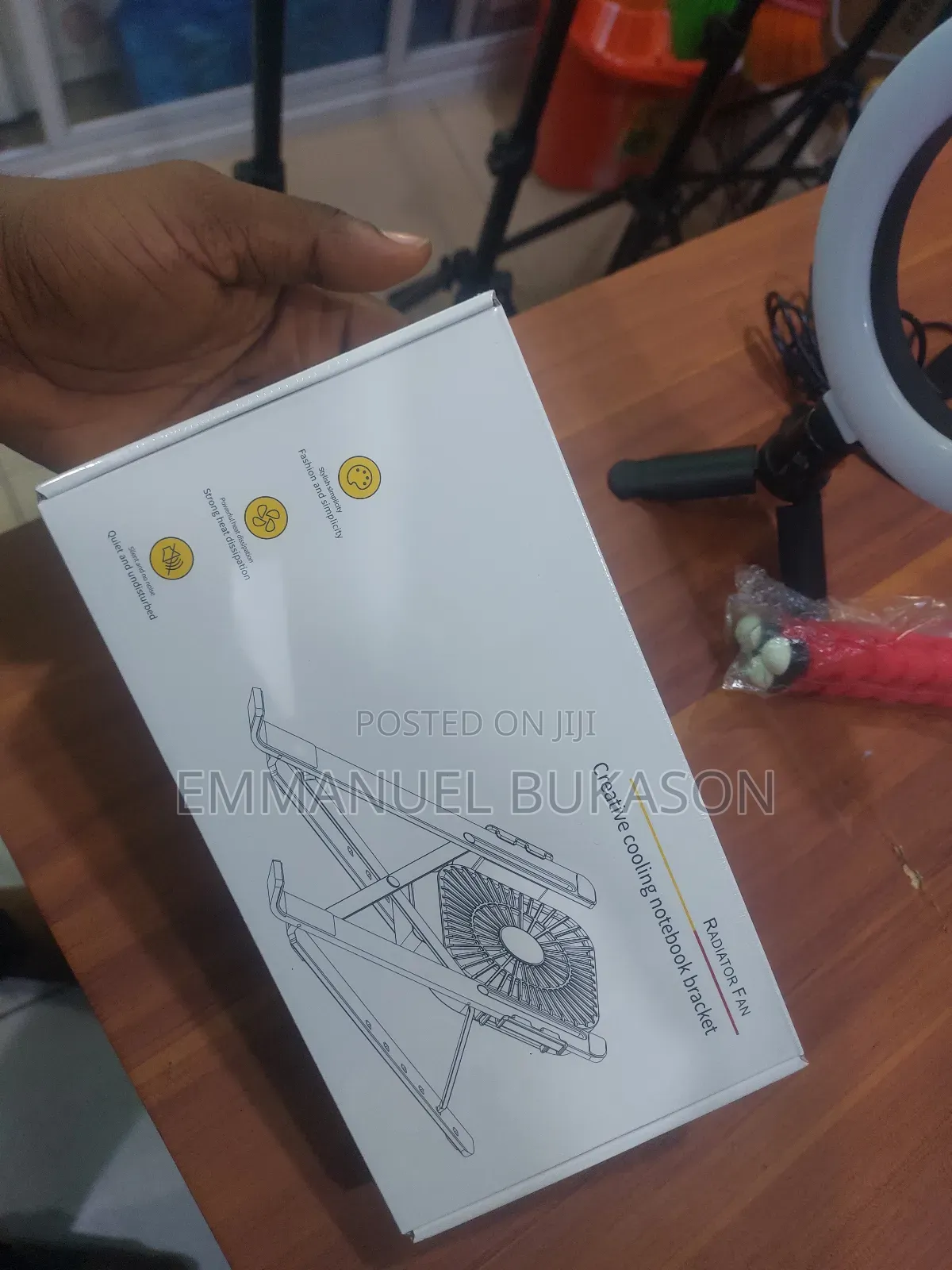 Metal Laptop Stand With Fan