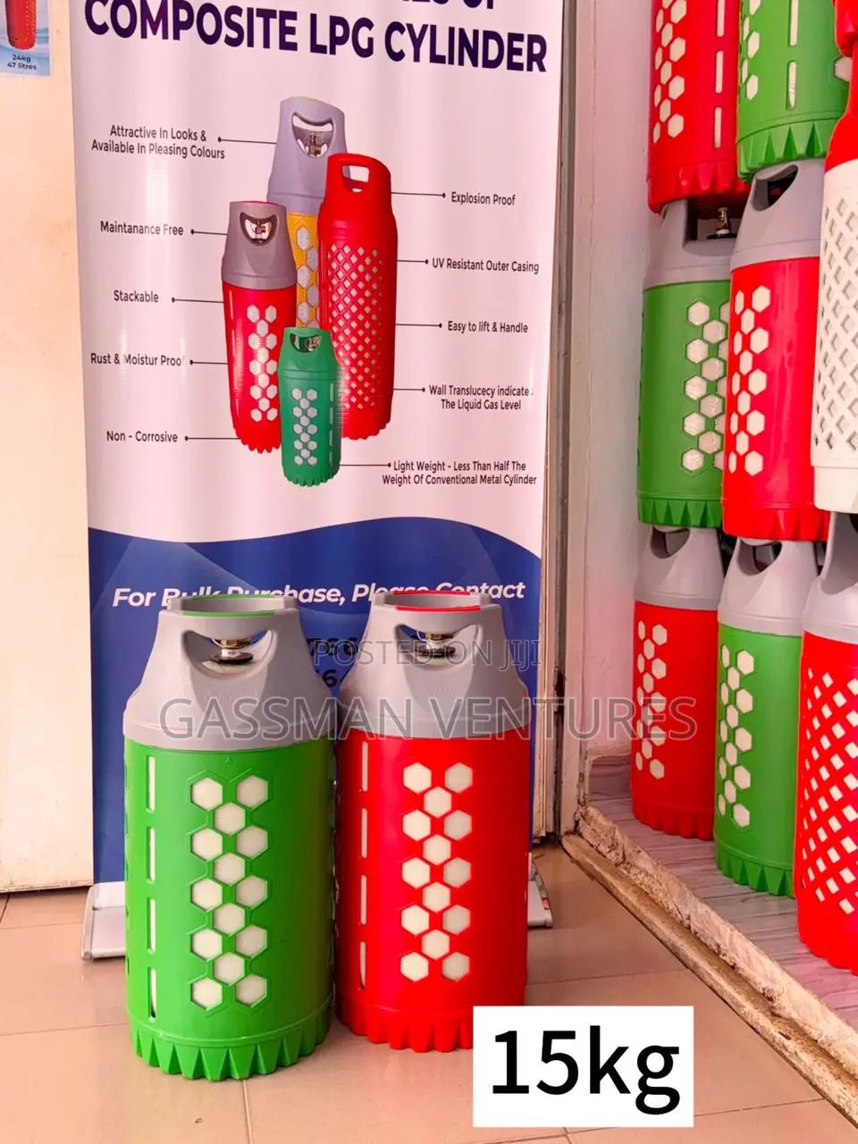 15kg Composite (Fiber) Cylinder