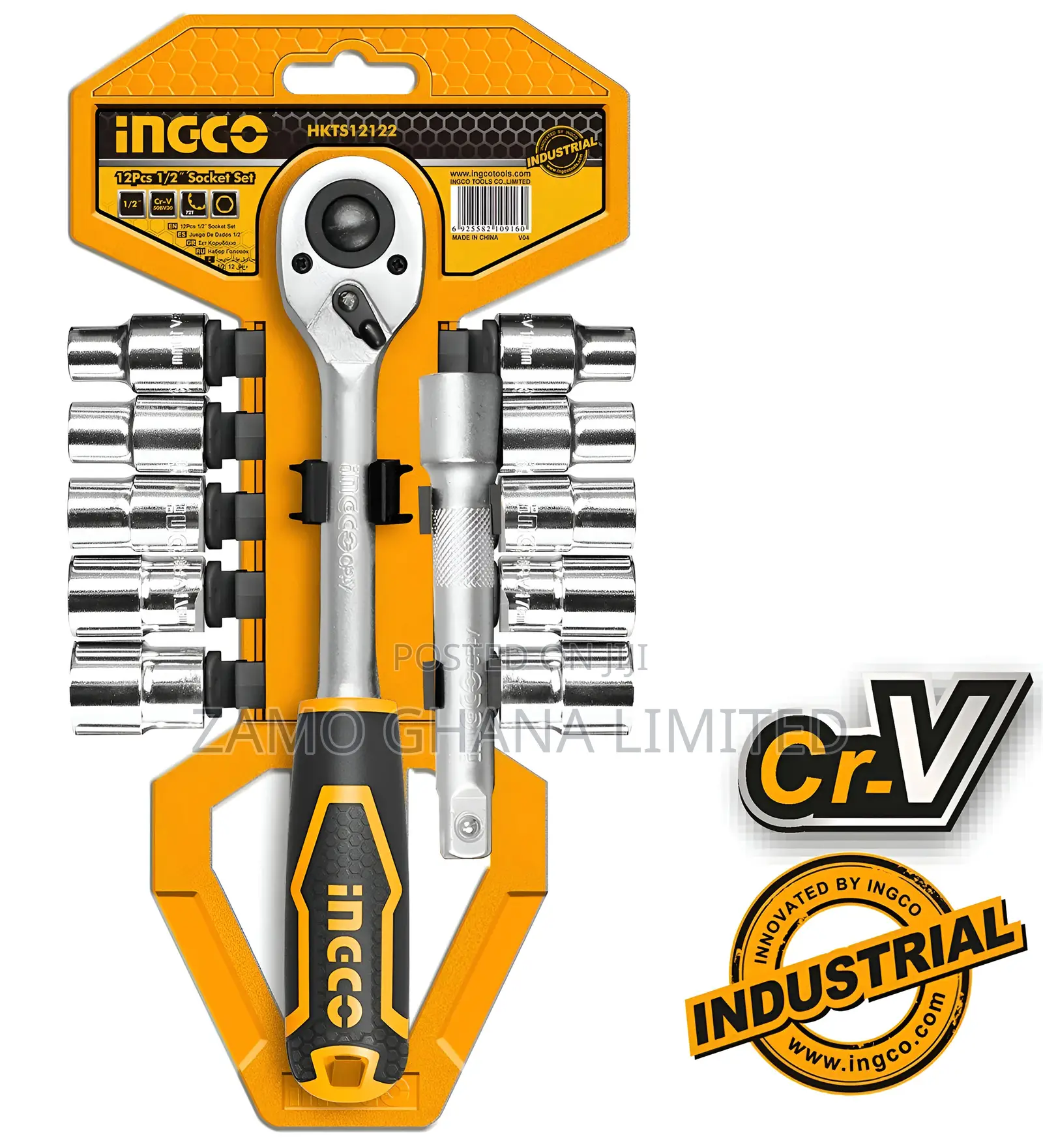 12pcs 1/2" Socket Set P5c10 - Hkissd12102l