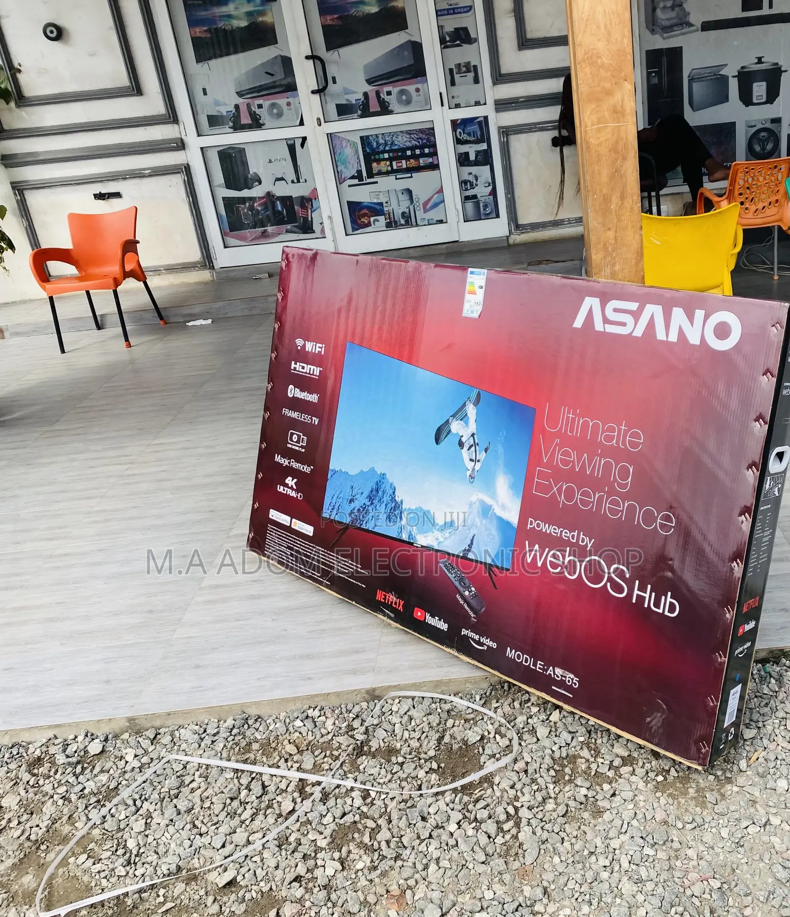 Brand New Asano 65 Smart Uhd Bluetooth Webos Television.