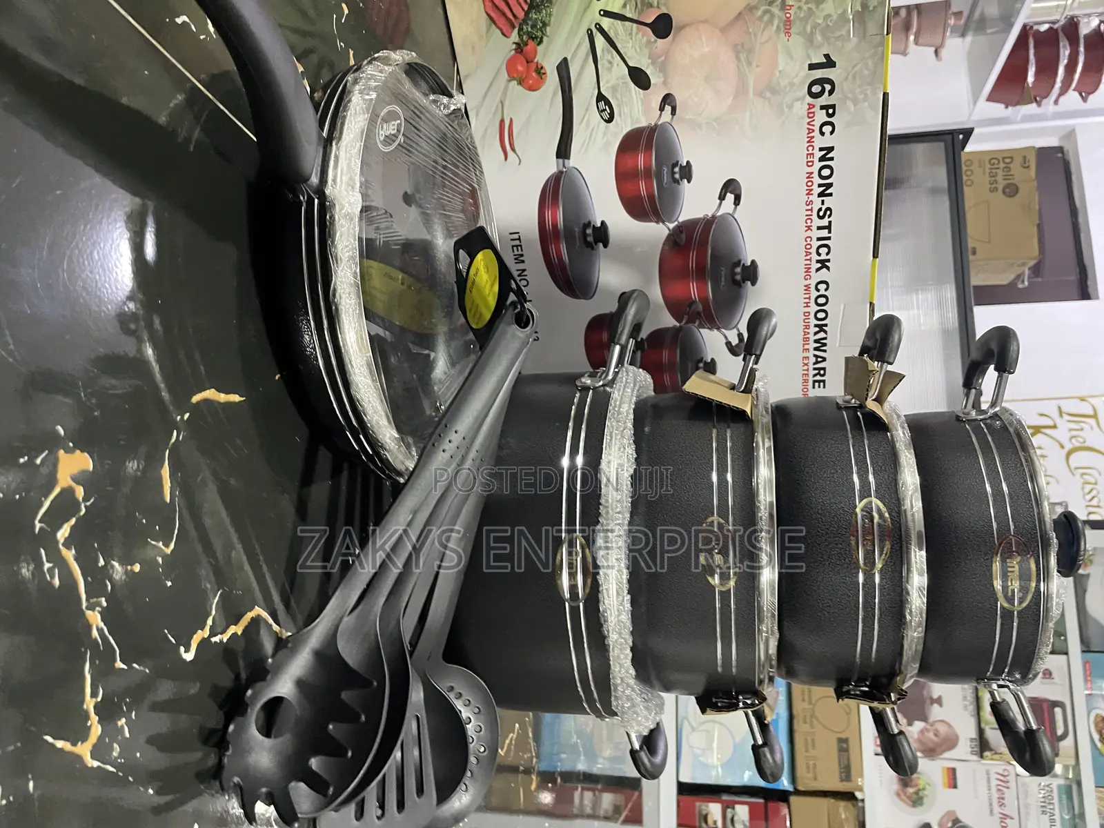 Non Stick Amel Cookware Set 16pcs