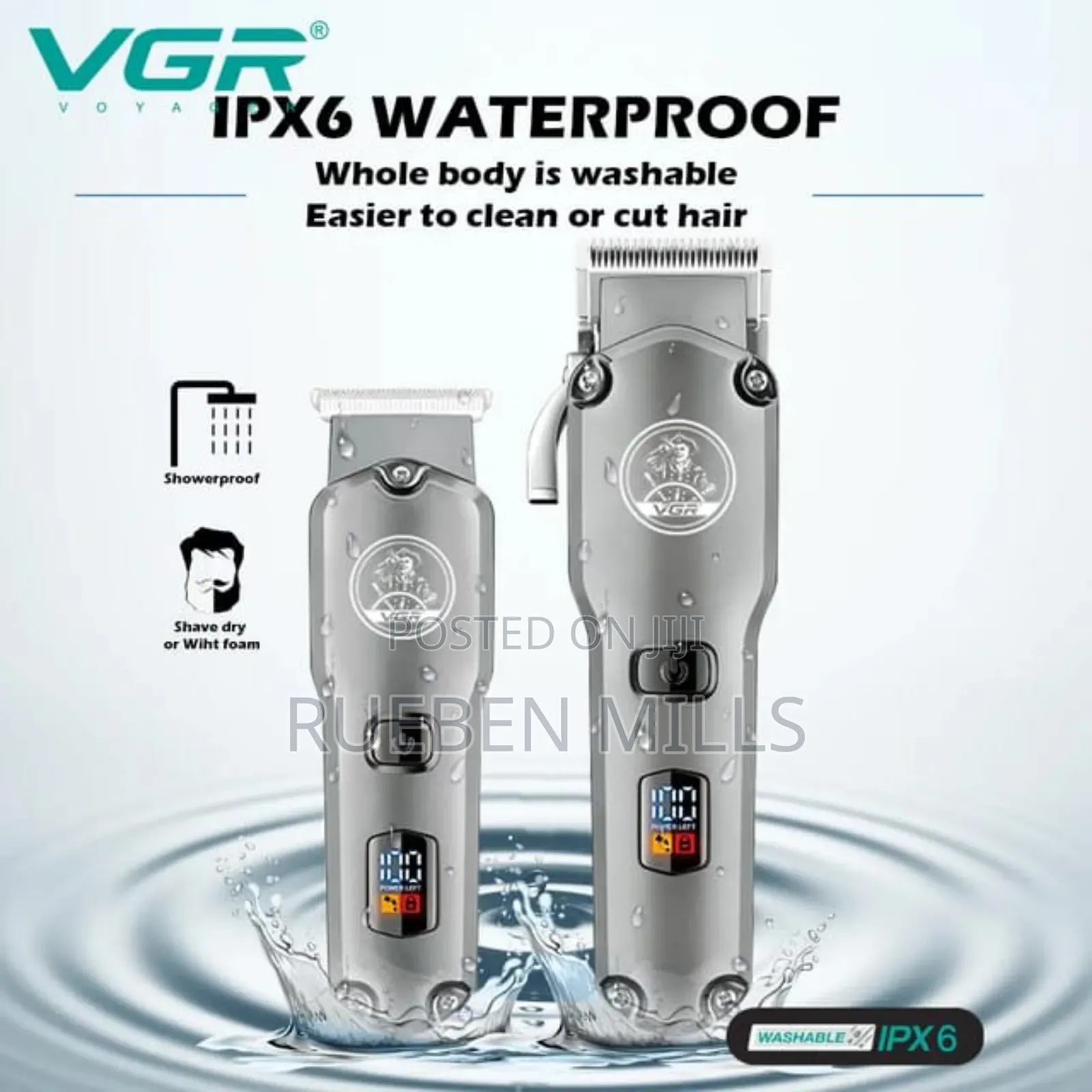 VGR v-675 Double Full Metal Beard Trimmer Barbering Machine