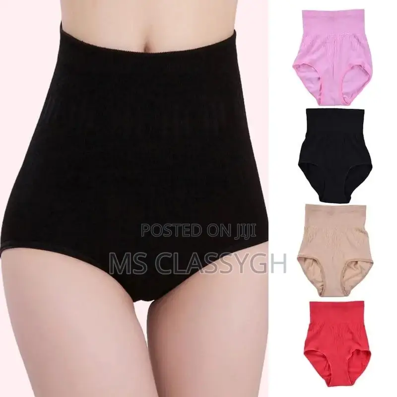 High Waist Belly Pants Shorts Postpartum Underwear Panties S