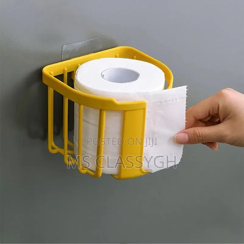 Toilet Paper Shelf Bathroom Kitchen Tissue Box Wall-Mounted