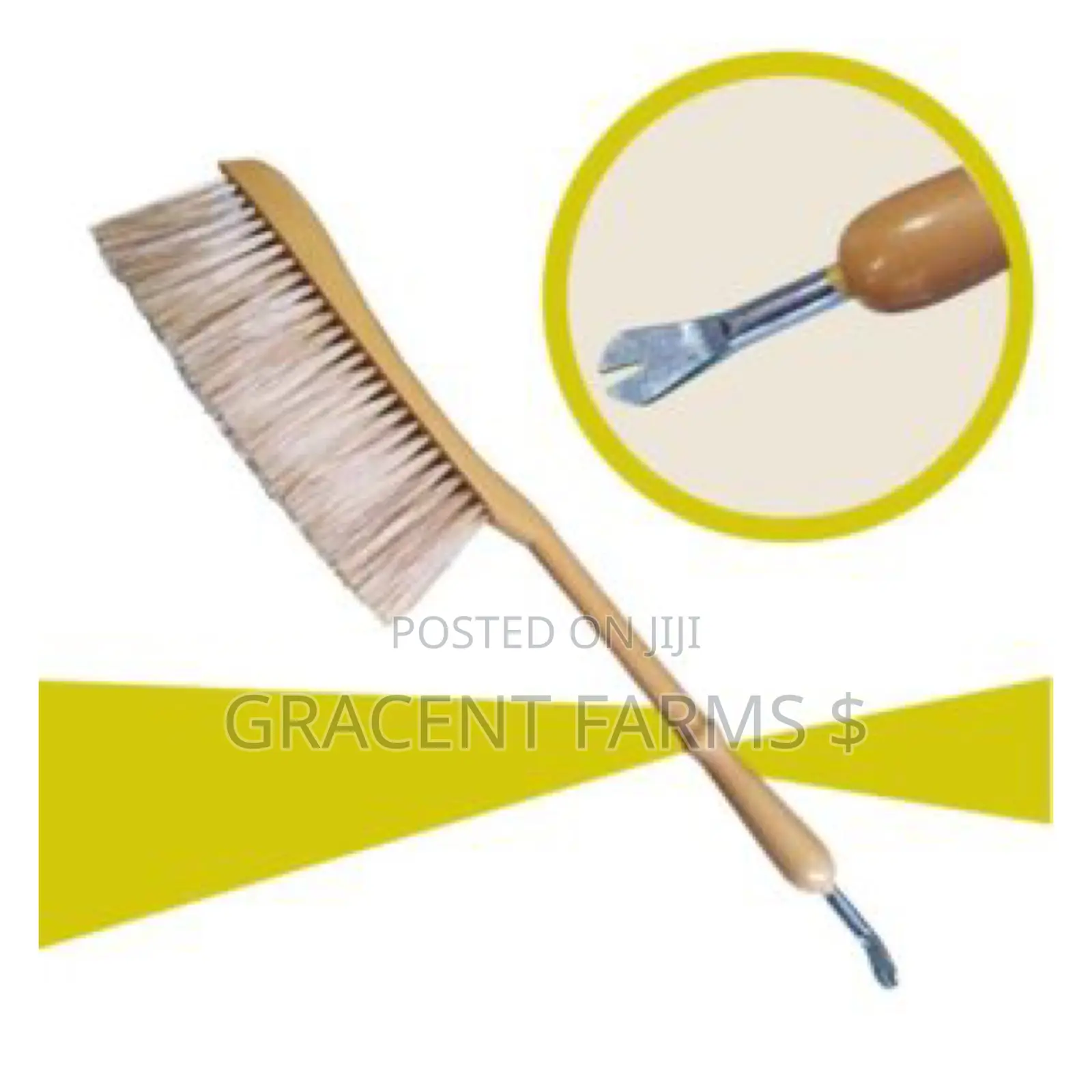 Multipurpose Bee Brush With a Hive Too End