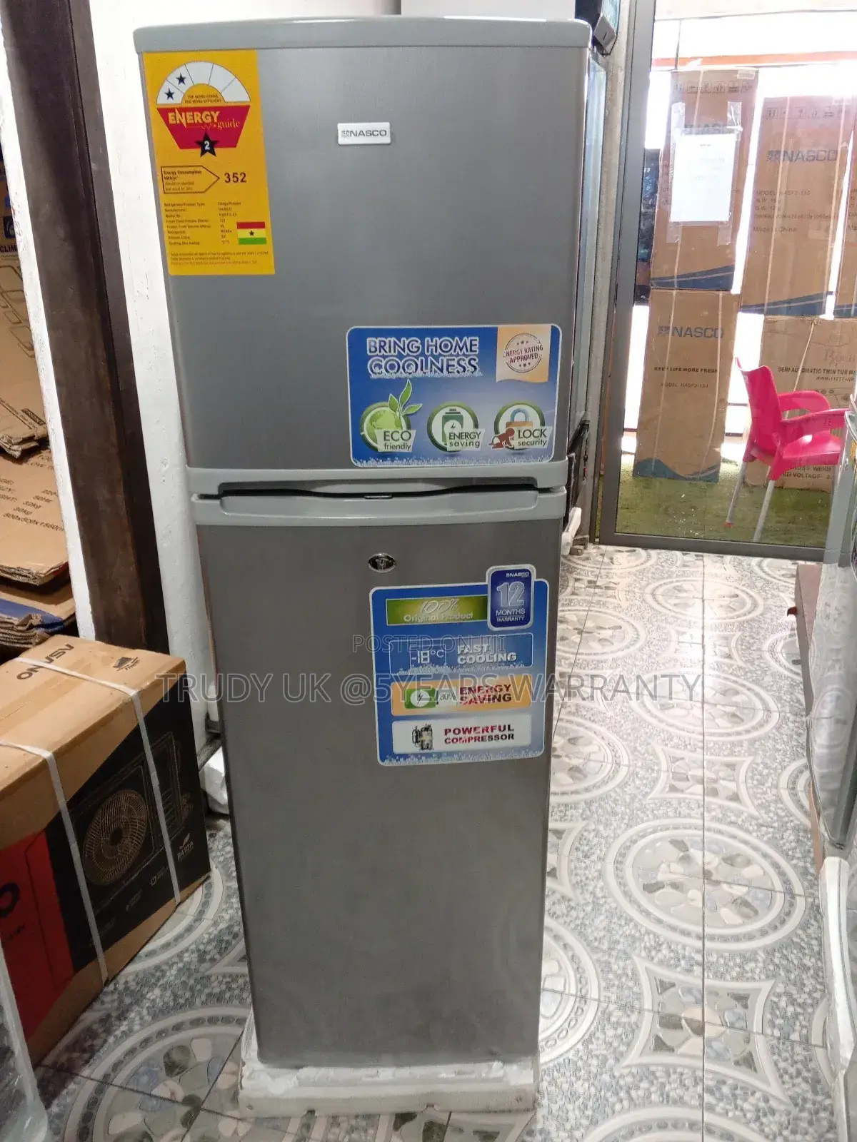Smart Cooling Nasco 166liters Fridge