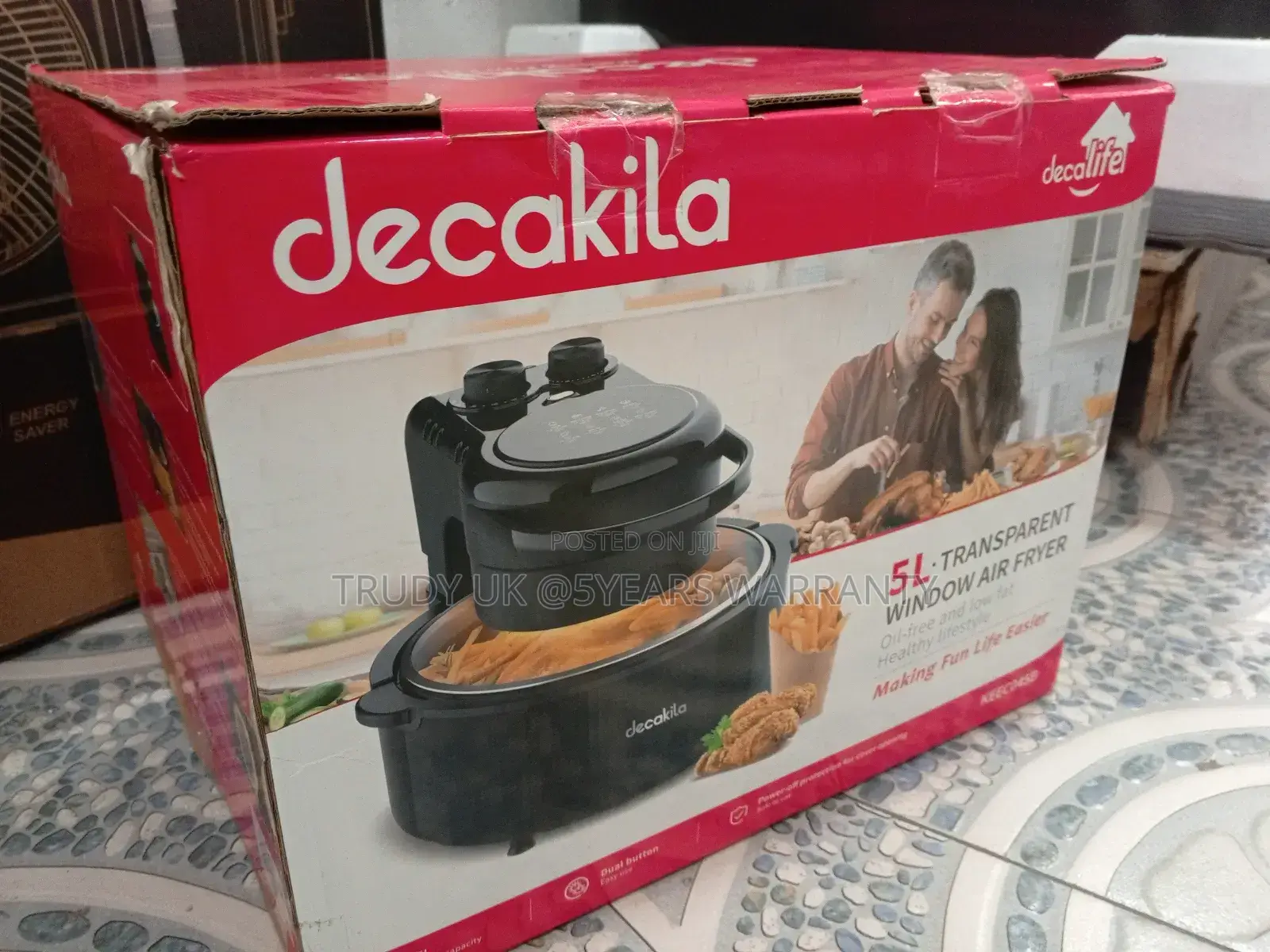 Transparent Window Air Fryer 5.0liters Fryer