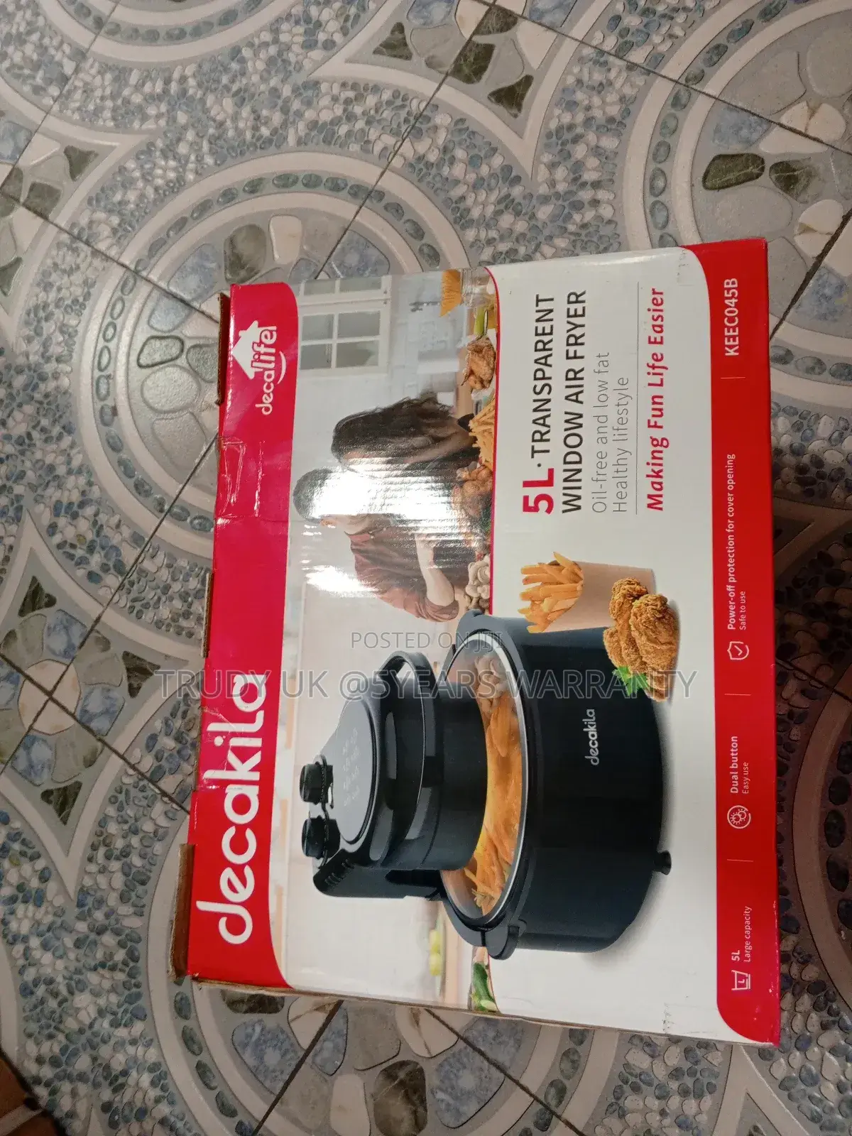 Quality Decakila Dual Button Transparent Window Air Fryer
