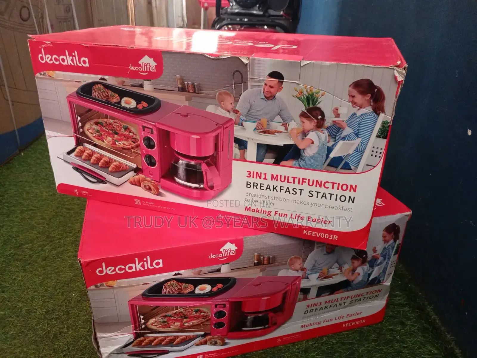 Decakila 3in1 Multifunction Toaster 1050watts