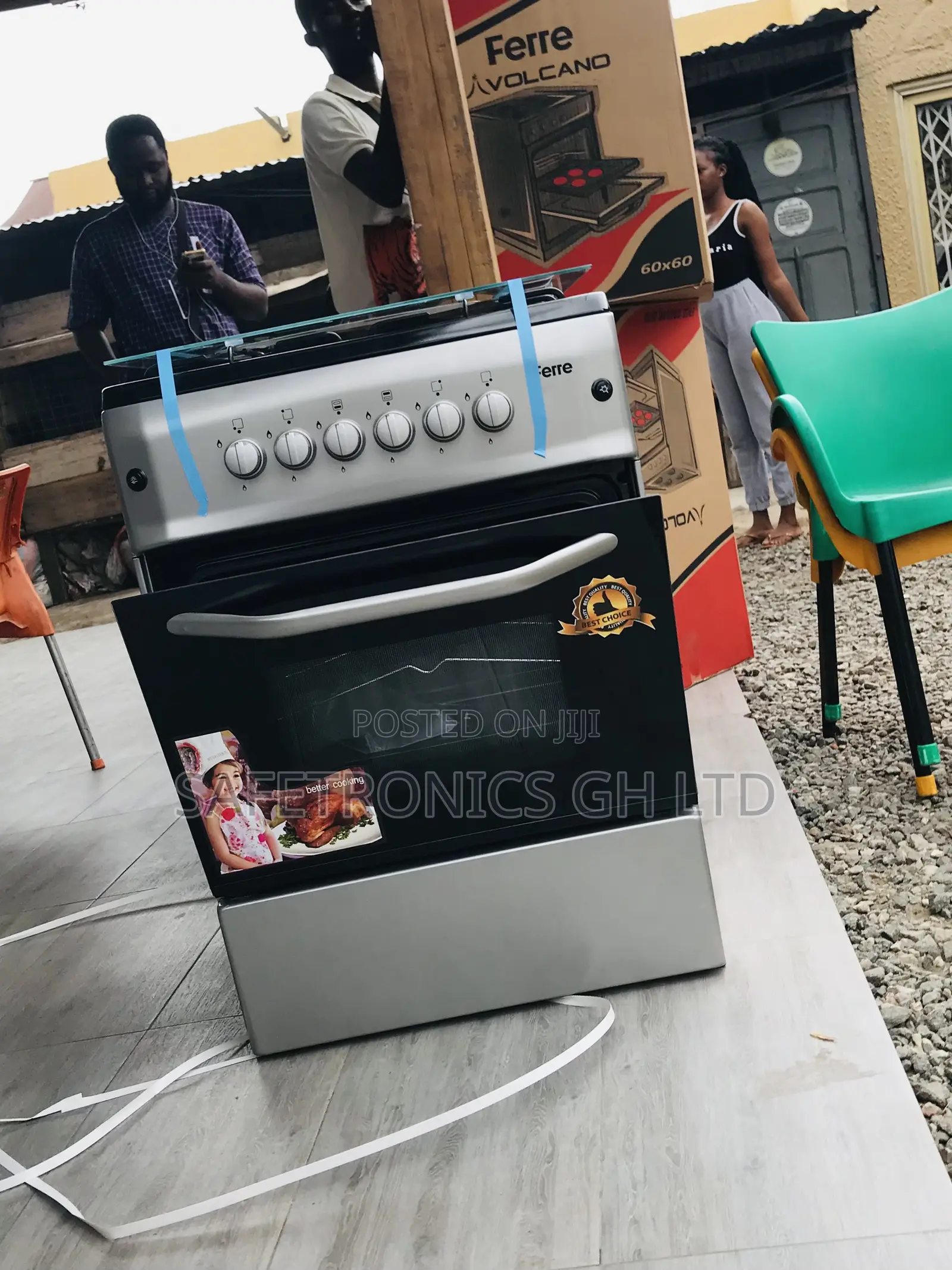 60x60 Oven With Grill 4 Gas New Line Ferre 