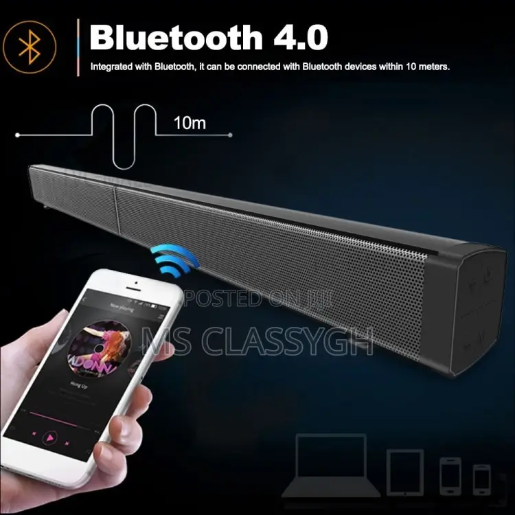 LP-09 Wireless Bluetooth Speaker 40W Sound Bar 3D Home Theat