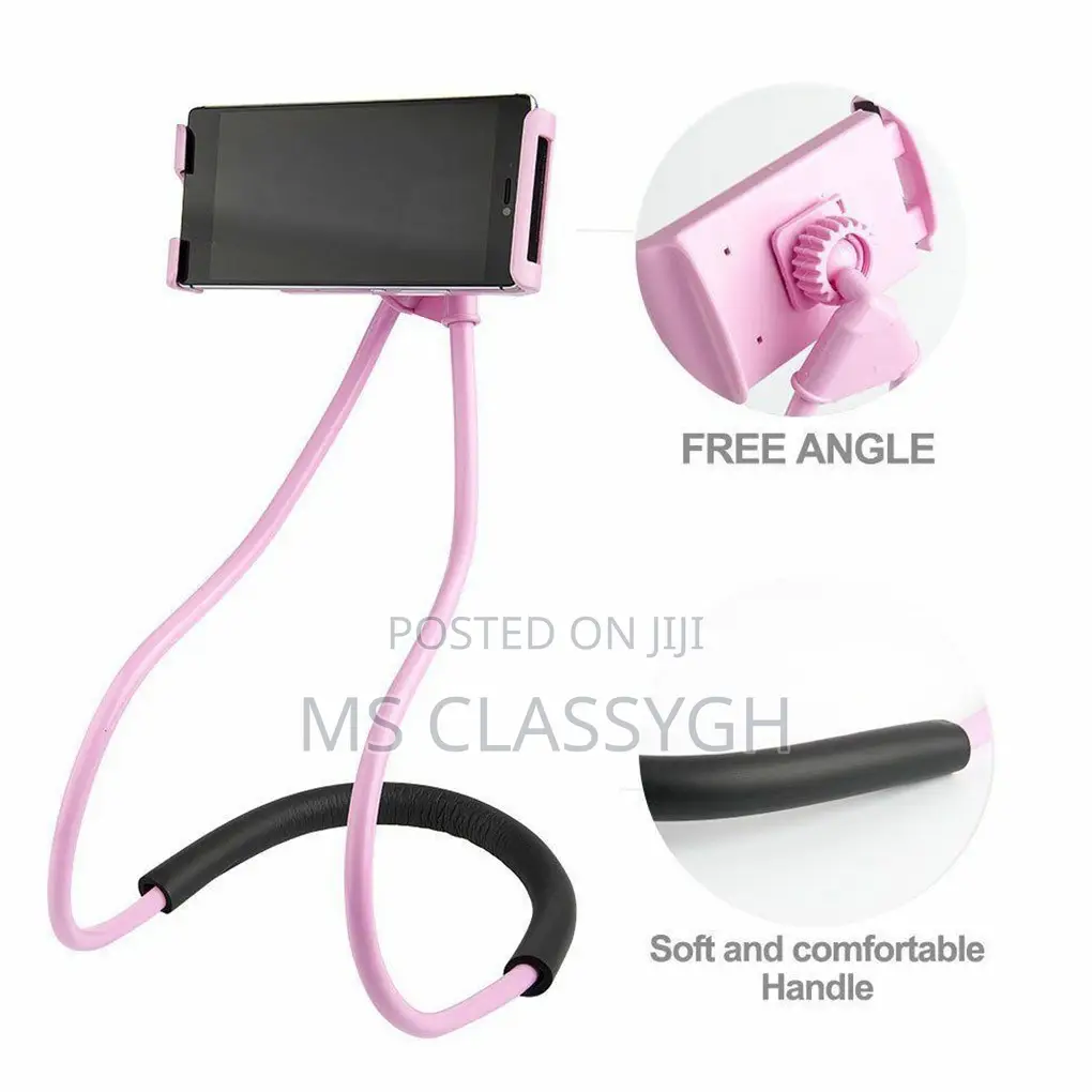 Neck Phone Stand Holder Rotatable Mobile Phone Stand Necklac