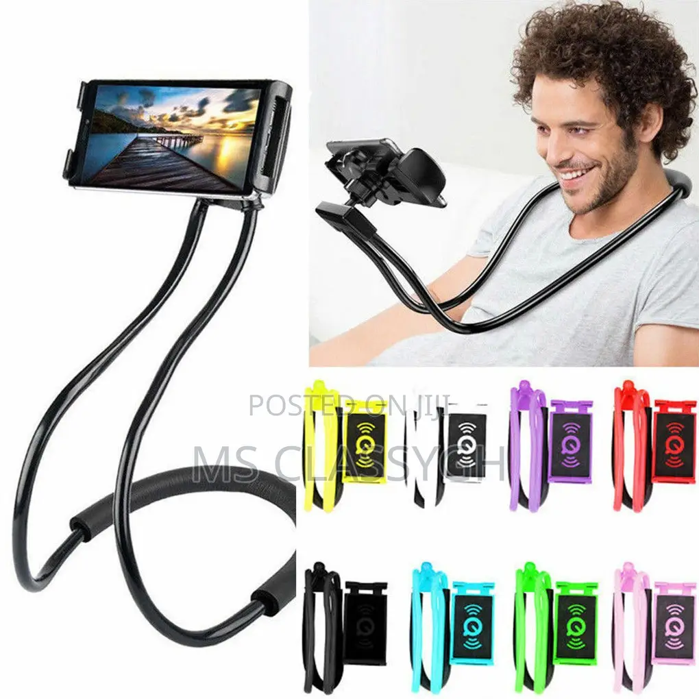 Neck Phone Stand Holder Rotatable Mobile Phone Stand Necklac
