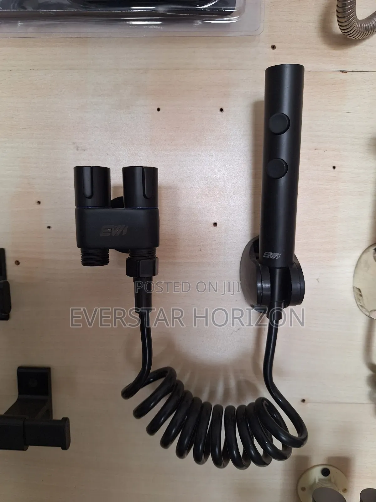 Double Angle Valve With Shattaf for Toilet Bathroom