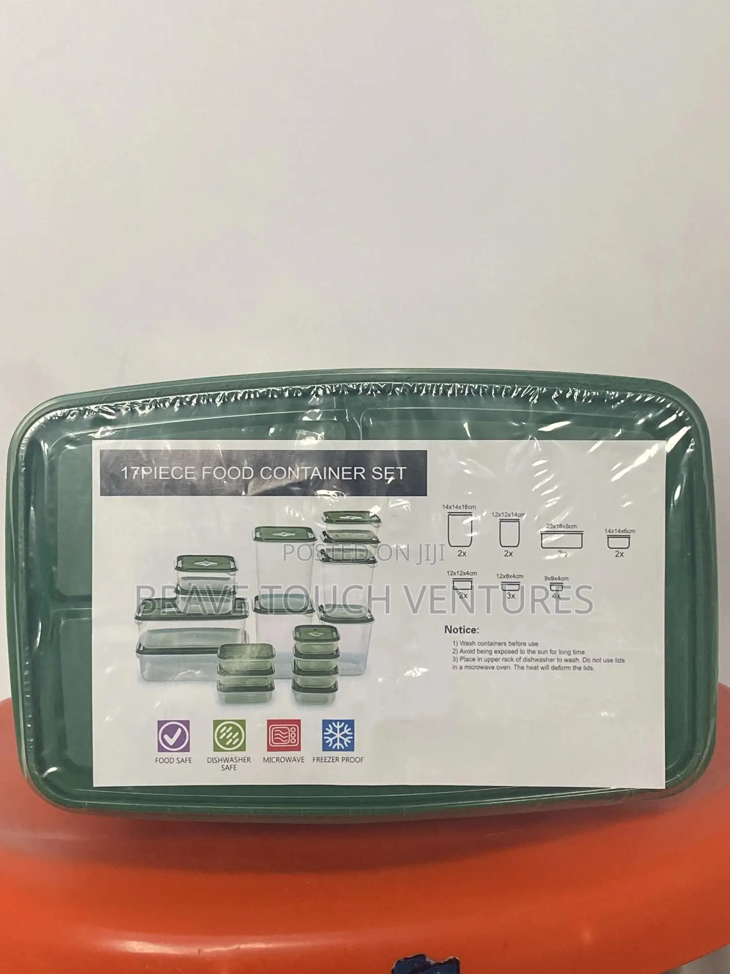 17 Piece Plastic Storage Food Container