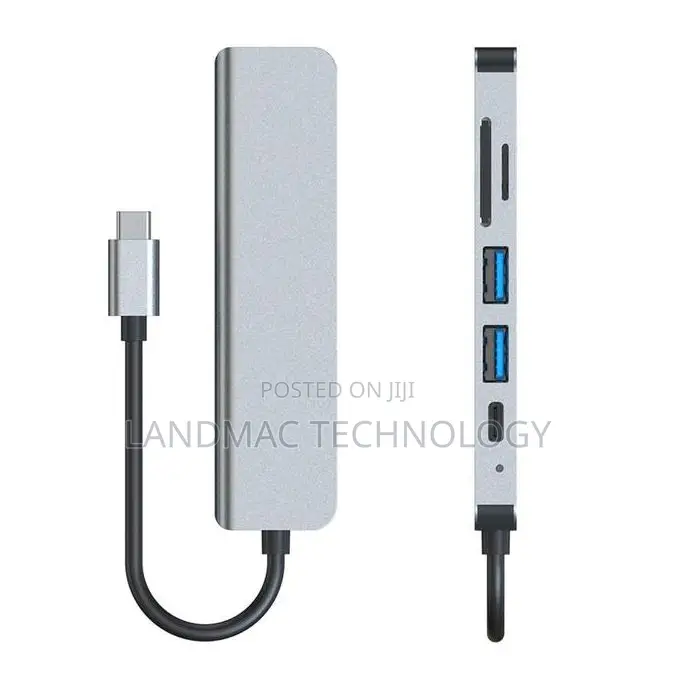 6in1 USB C Hub Adapter to HDMI Hub +USB+PD Multifunction
