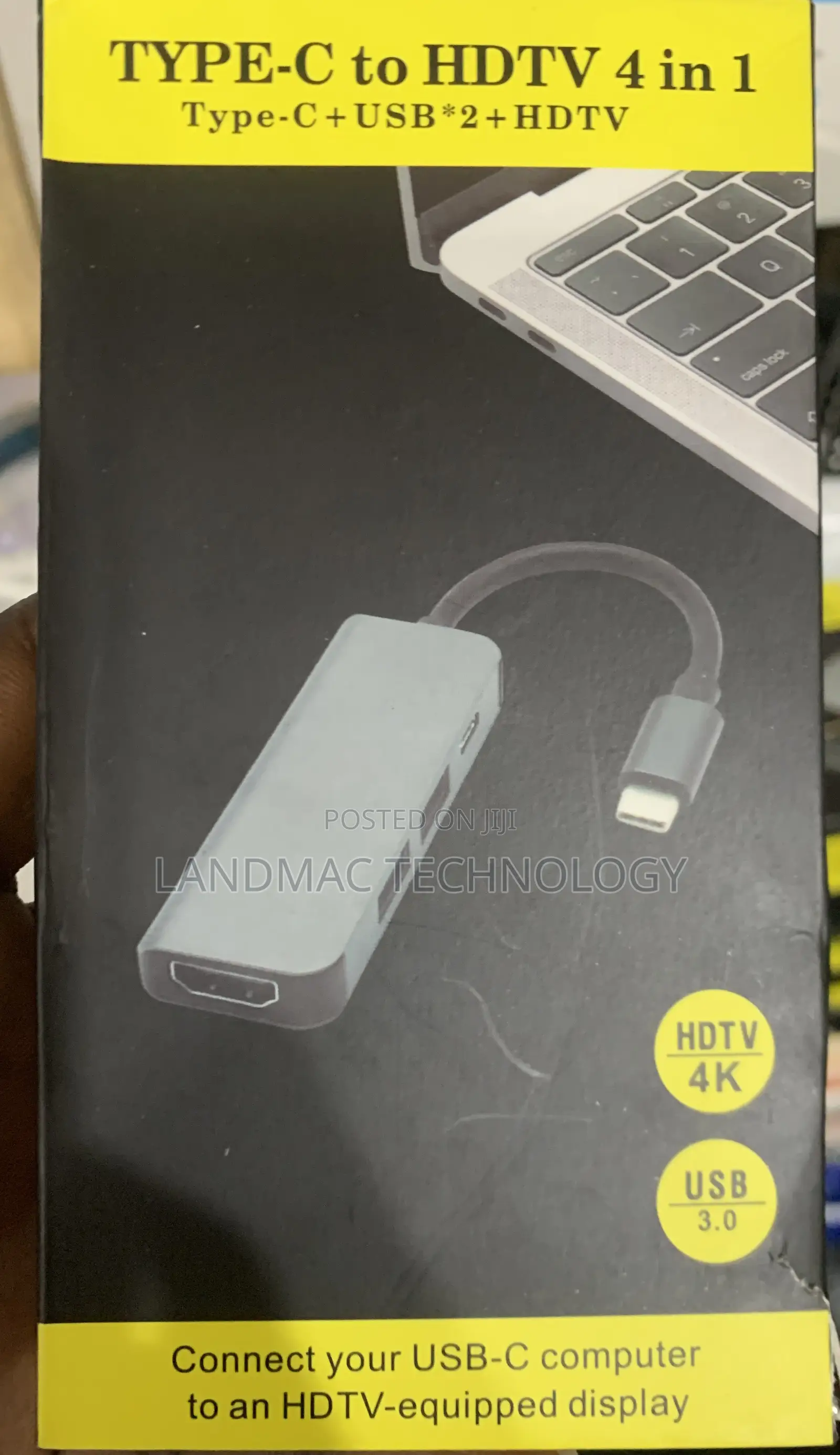4in1 USB C Hub Adapter to HDMI Hub +USB+PD Multifunction