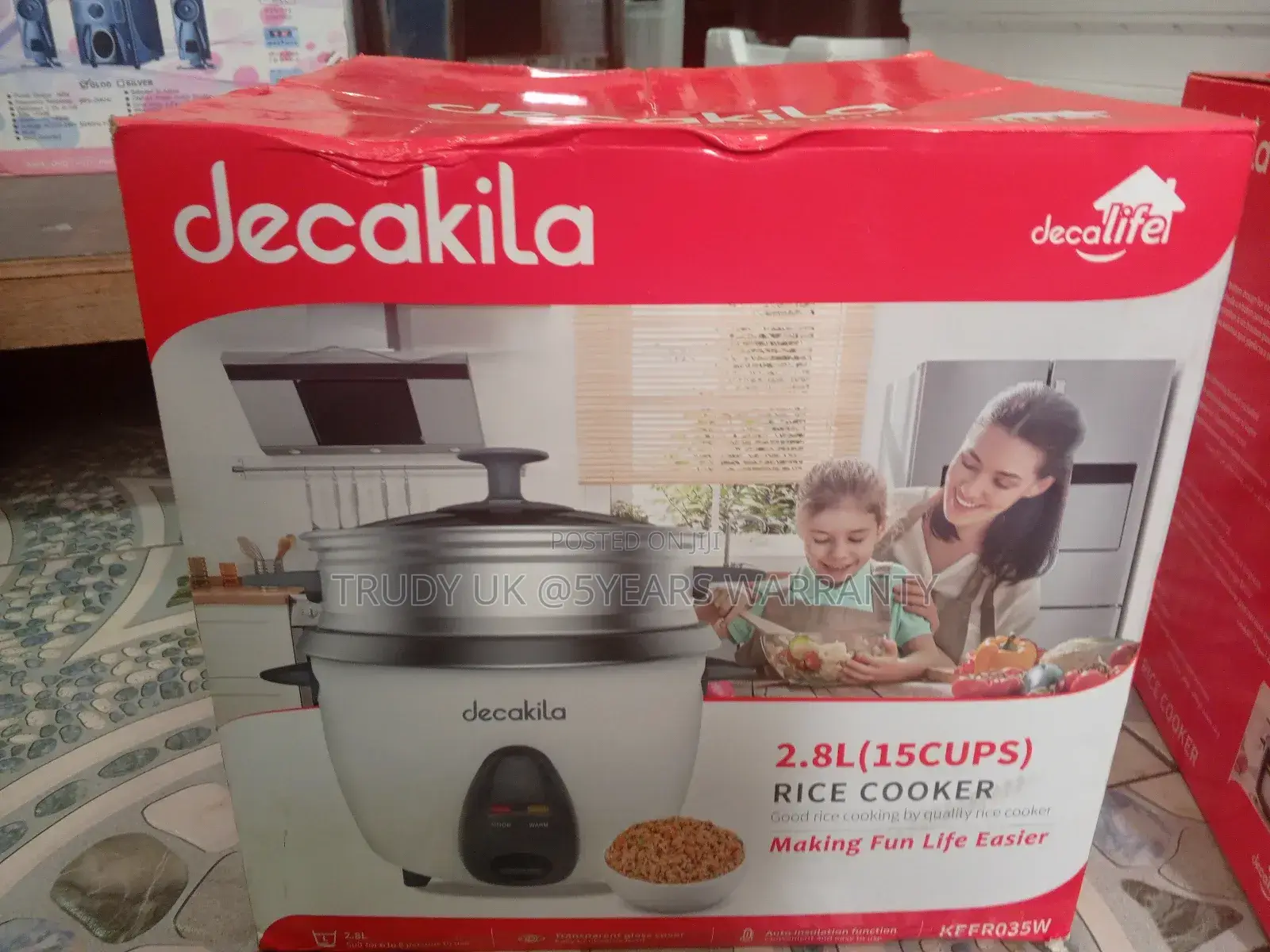 Decakila 2.8liters (15cups) Rice Cooker