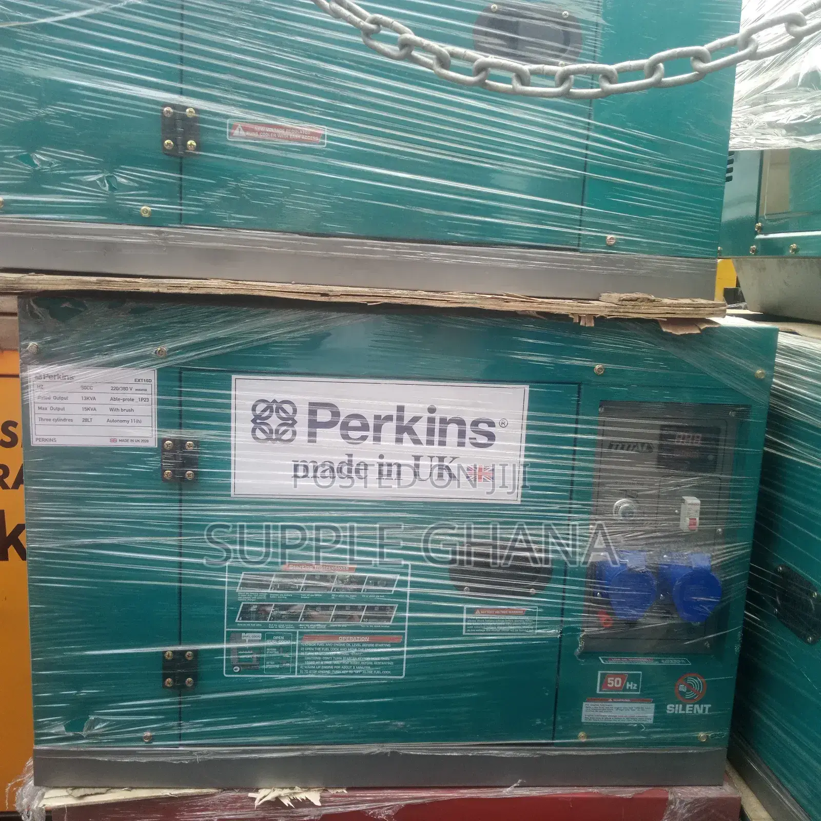 Standard Approved 15kva Diesel Perkins Generator 16500watt