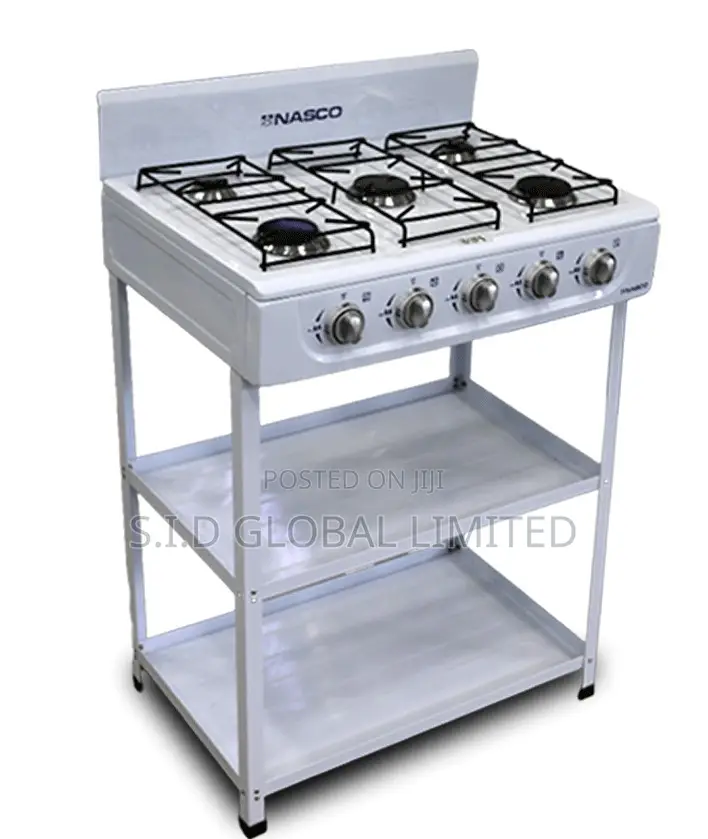 Exclusive Nasco 5 Burner Gas Stove Nasgs-K5css-S