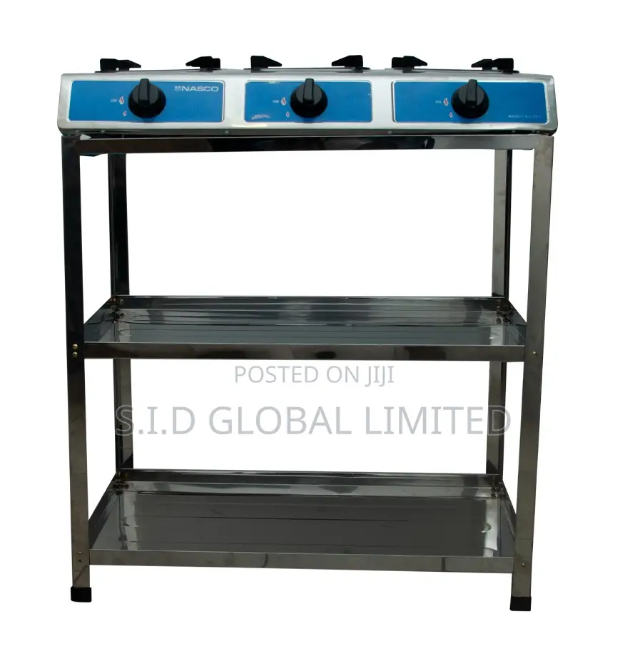 Adorable Nasco 3 Burner Gas Stove Silver, Nasgs-K332fs