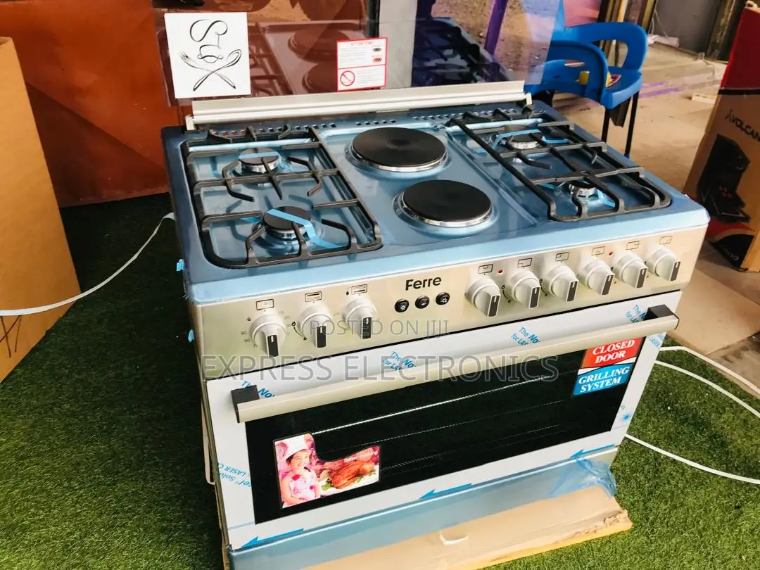 4burner 2electric Stove Oven Sliver 60/90 Rotisserie Grill