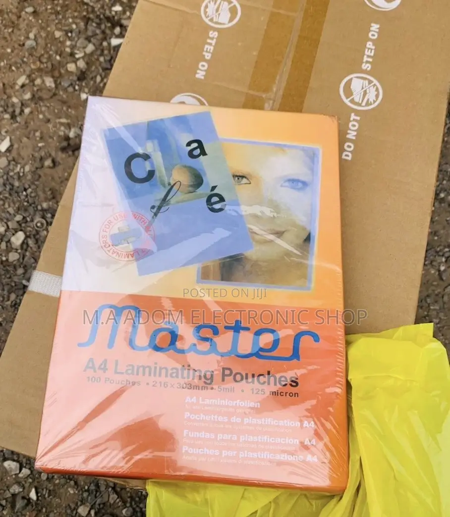 Brand New Master A4 Laminating Film Pouches - 100 Pouches 