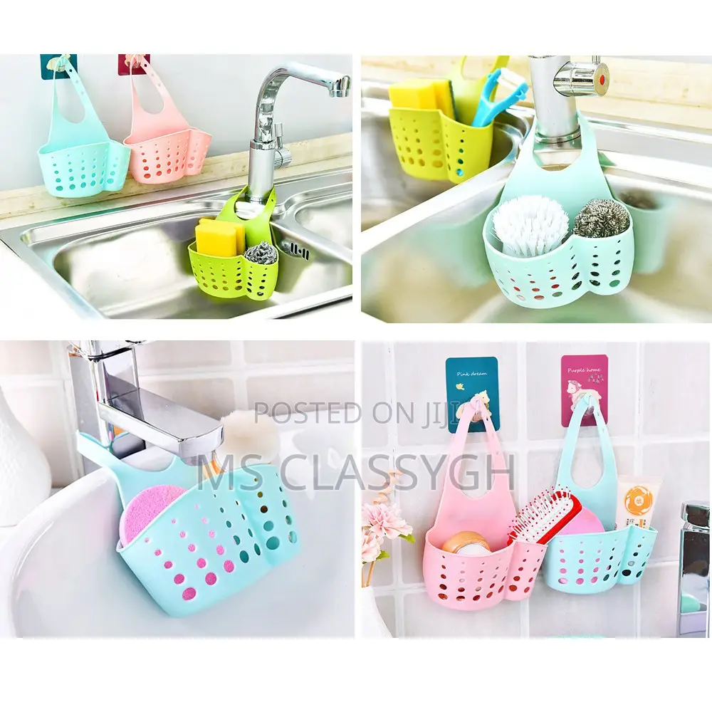 Kitchen Sink Hanging Drain Bag Basket Soap Bath Storage