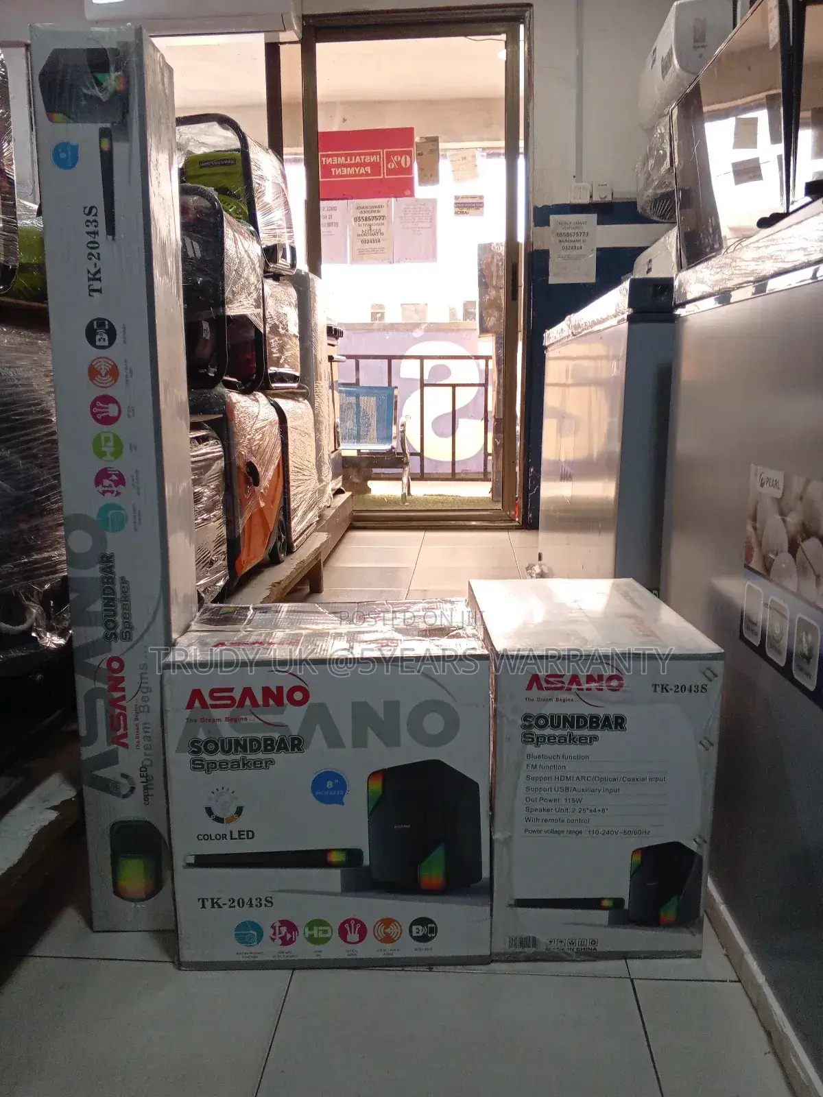 Fine Asano Colour Led Soundbar Subwoofer